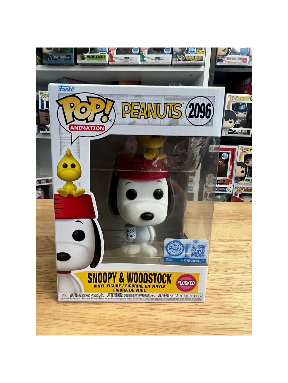 FLOCKED (FUZZY) EXC Snoopy & Woodstock Peanuts Funko Pop #2096 Charlie Brown